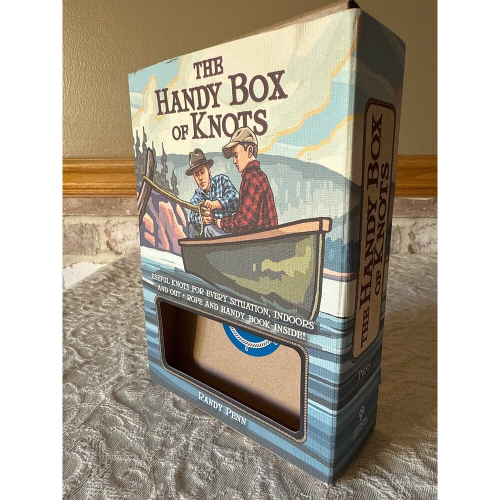 The Handy Box Of Knots By Randy Penn With Rope & Guide Book For Camping & Outdoo